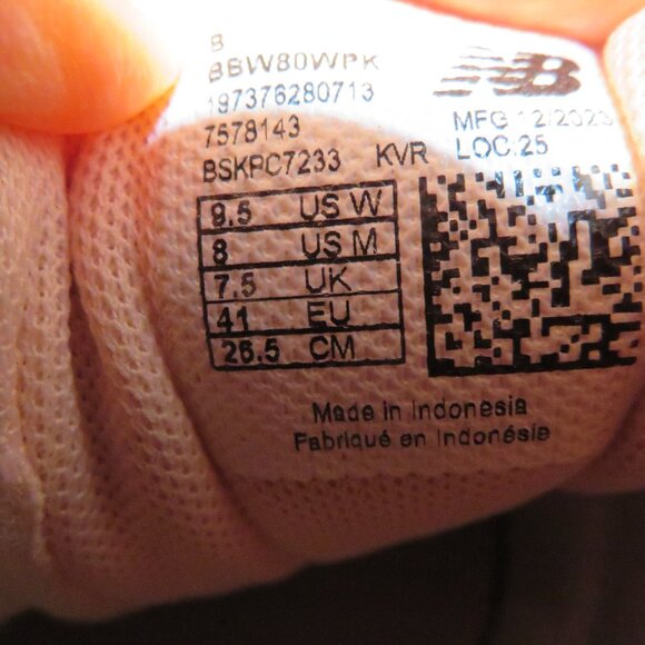 Women's New Balance Pink/White Walking Shoes - Picture 6 of 6